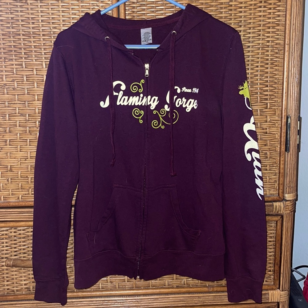 “Flaming gorge” hooded zip jacket